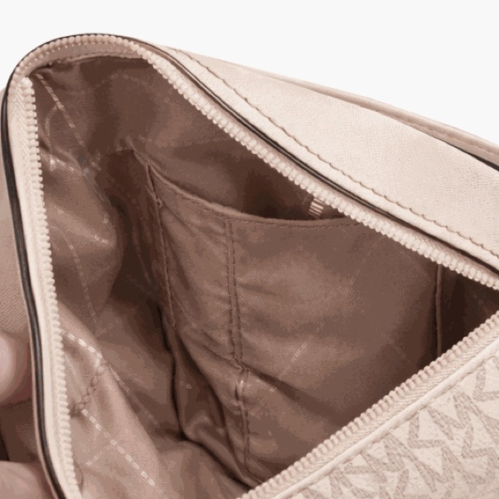 Michael Kors Beige Signature Monogram Crossbody with Branded Strap - Picture 6 of 6